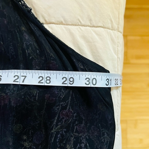 Lola P Flowy Black & Floral 2 layer‎ Sleeveless Dress Size 2X - Picture 11 of 14